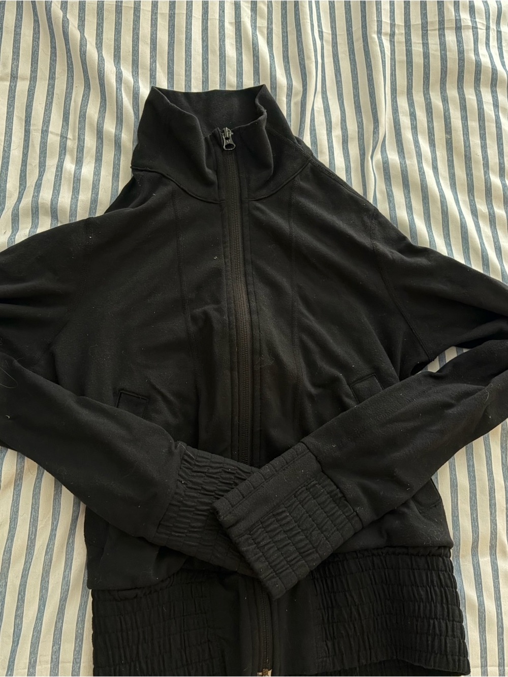Lululemon wunder under Black Women's Zip-Front Jacket